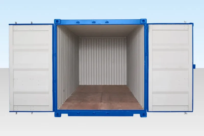 20ft Self Storage Container with Bamboo Floor ? Blue (RAL 5010) - Image 3